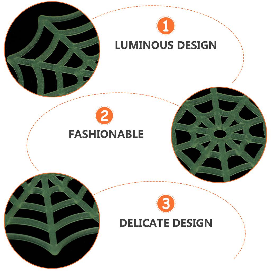 50pcs Halloween Decor Spider Web Plastic Cobweb Artificial Spider Web Holiday Accessories for Halloween Scene Decoration Props