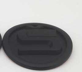 1 sztuka dla SKODA S 90mm 80mm Samochodowa Przednia Kratka Osłona Silnika Emblemat Tylny Błotnik Bagażnik Naklejka Odznaka Akcesoria Stylingowe