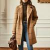 JPNTKY Women's  Long Sleeve Lapel Collar Vintage Casual Autumn Winter Jackets & Coats