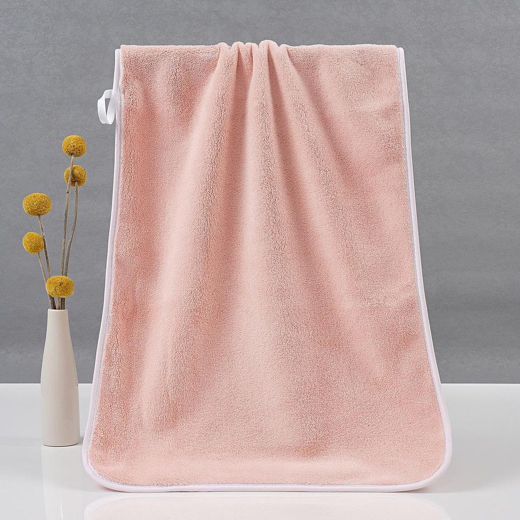 Soft, Quick-Dry Coral Fleece Towel - Absorbent & Shed-Free for Face Washing