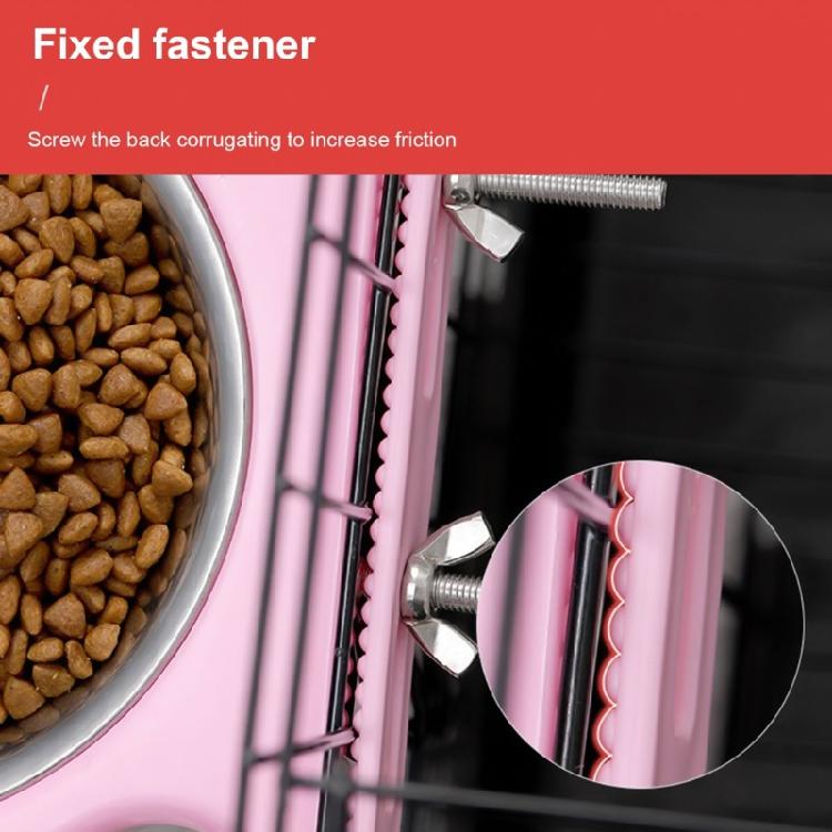 Cage Mounted Pet Bowl Stainless Steel Food Feeder Water Bowls for Pet 2Pieces Cage Hanging Feeding Bowl Watering Supply