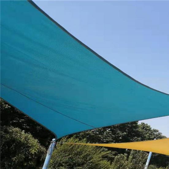 Tecido de Sombra para Exterior Resistente a UV Respirável Resistente ao Vento Tecido HDPE Cobertura de Proteção Solar para Deck com Argola D de Aço Inoxidável