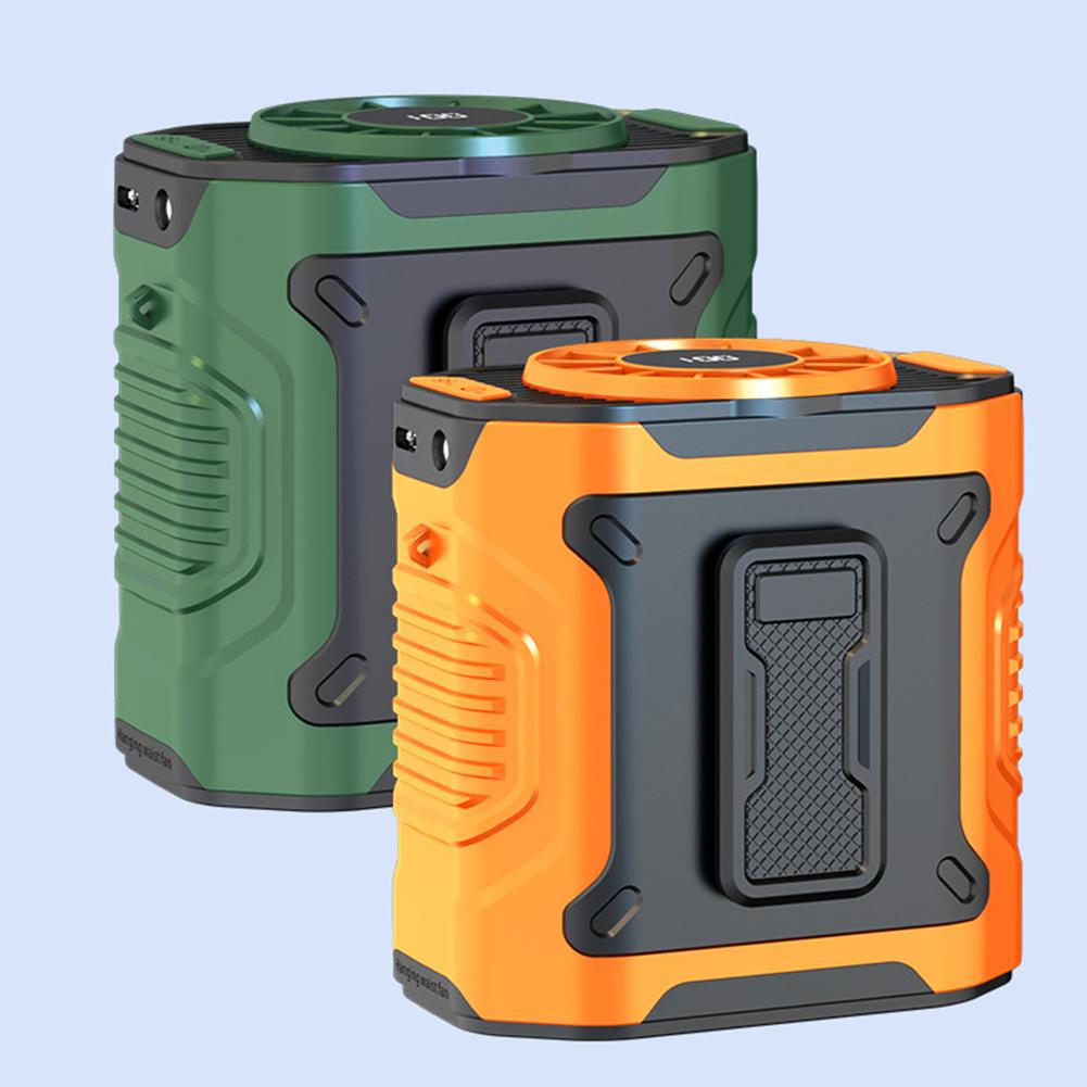 Lightweight Outdoor Cooling Fan Battery Fan Camping Fan Green Portable Fan 3600mAh Battery Hands-Free Operation