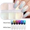 6 Grids Chrome Nail Glitter Powder Mirror Powder Glimmers Dust Shimmers Glitter