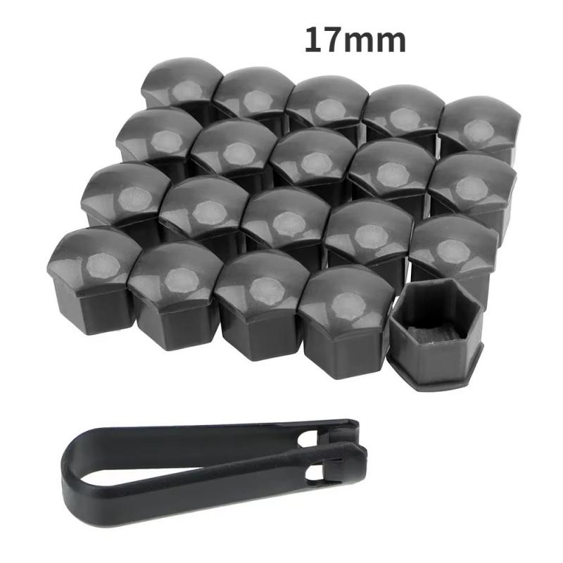 20/40pcs 17mm 19mm Wheel Nut Bolt Head Cover Cap Protective Bolt Caps Exterior Decoration Protecting Bolt Rims Screws Plugs
