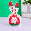 50Pcs Plastic Candy Bags Cookie Cute Carton Rabbit Ear Bags Biscuits Snack Baking Packing Supplies Gifts