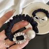 Korean Rhinestone Beaded Hair Tie for Women's Fashion Ponytails and Buns