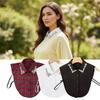 Lace Detachable Collar Rhinestones Shirt Collar False Shirt Collar  Halloween Decoration