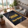 Tappeto in Velluto di Cristallo Boston Bruins, Tappetino Antiscivolo Personalizzato con Testo Nome per Arredamento Casa Regalo