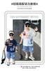 Boys' summer Nezha set, children's short-sleeved shorts, baby cartoon summer two-piece set, summer jeans, T-shirt