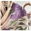 170*53cm Luxury 100% Mulberry Silk Scarf Printed Satin Shawl Lightweight Spring Summer Wrap Elegant  Accessories