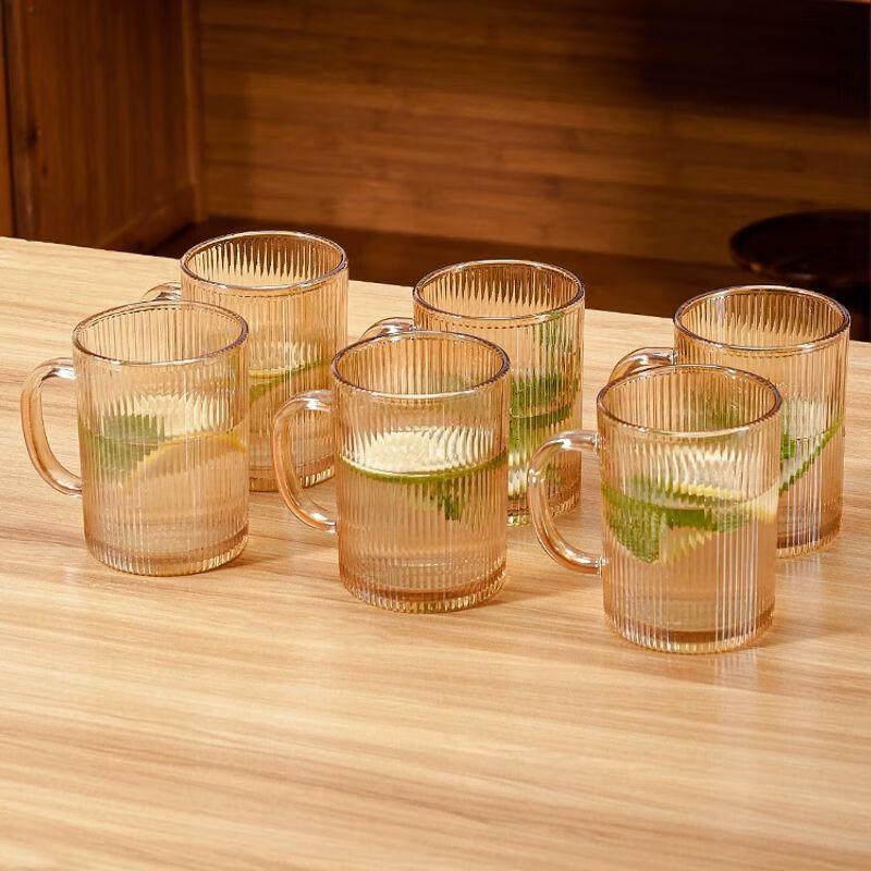 Jiakangming Elegant Heat-Resistant Glass Cup with Handle