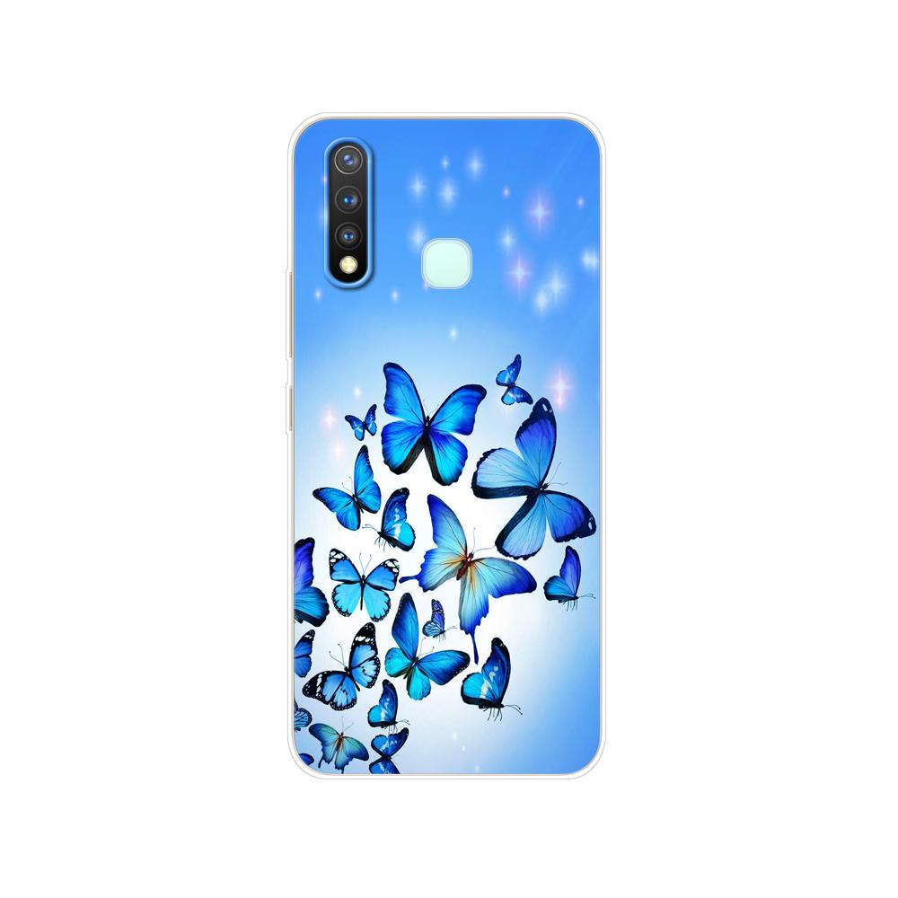 Dla Vivo Y19 Case 6.53 ''miękki TPU silikonowy pokrowiec dla Vivo Y19 Y 19 VivoY19 Case tylna obudowa telefonu zderzak ochronny Shell Bag Coque