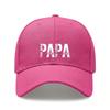 [Papa Dad Hat] Light Beige Polyester Adjustable Breathable Casual Baseball Cap For Men Father's Day Gift