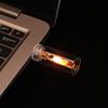 1 Set Simulated Flame Usb Flame Flickering Led Frosted Clear Glass Candle Night Light With Remote Control For Car Home Decor