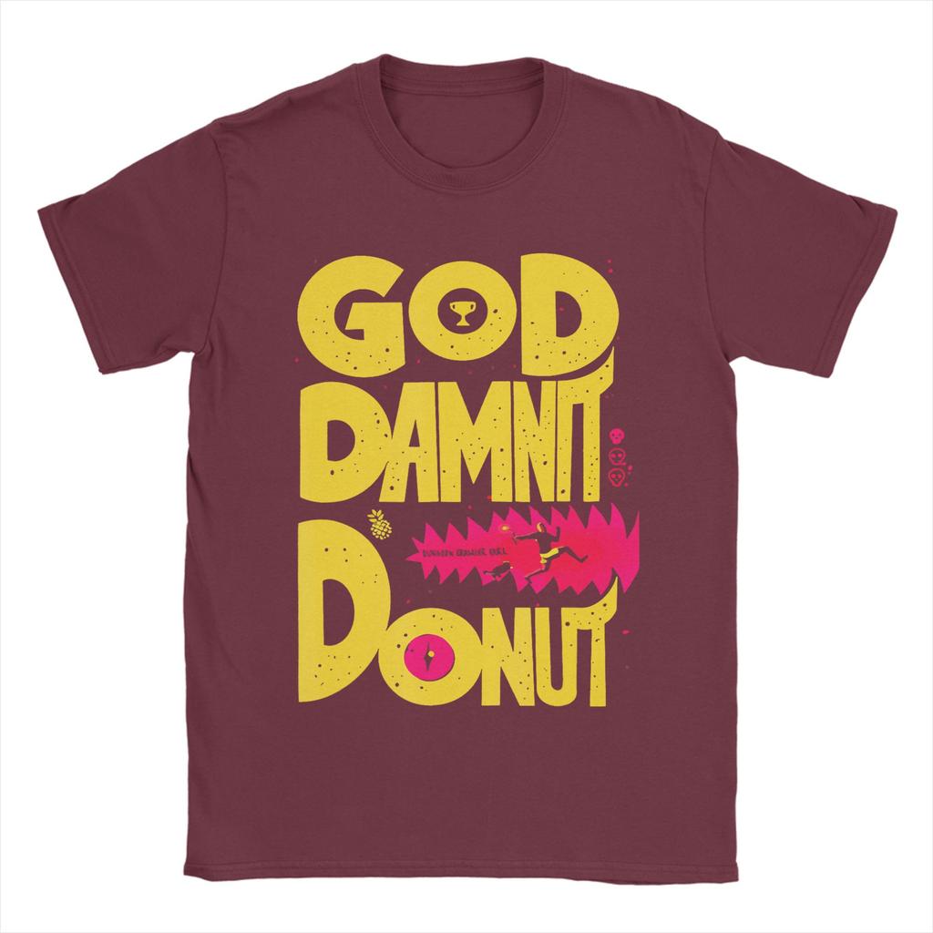 Verdammt Donut Lustiges Buchliebhaber T-Shirt Sommer Neuheit T-Shirts Herren Reiner Baumwolle O-Ausschnitt Übergroßes Oberteil T-Shirts Kurzarm Oberteile
