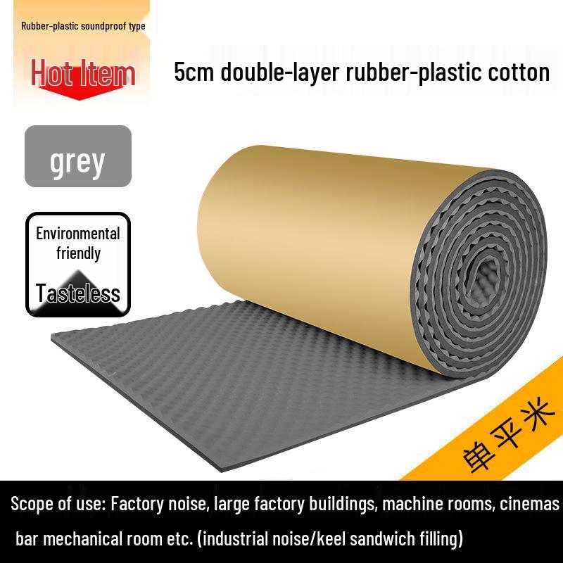 Flame-Retardant Self-Adhesive Soundproofing Panel - Noise Reduction & Absorption 