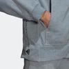 adidas X Stella McCartney Kooperation Solides Logo Mikro-Badge Sportlich Lässige Kapuzenjacke Damen Jacke Grau HB7405