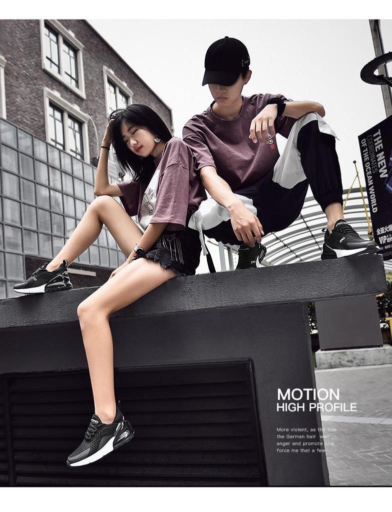 Cross-Border Air Cushion Plus Size Shock-Absorbing Running Shoes - Unisex Soft Sole Casual Sneakers