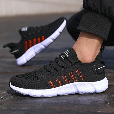 Men's Casual Tennis Flat Shoes Summer New Breathable Quick-Drying Running Shoes Lightweight Soft Sole Fashionable Neon Sneakers