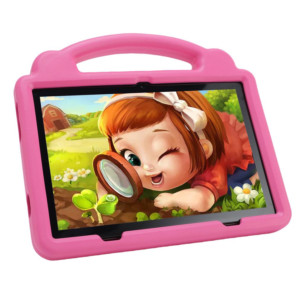 Kids Tablet 10.1 Inch 5G WiFi WiFi6 64GB Double Camera Toddler Learning Entertainment Tablet for Android 14 Roseate EU