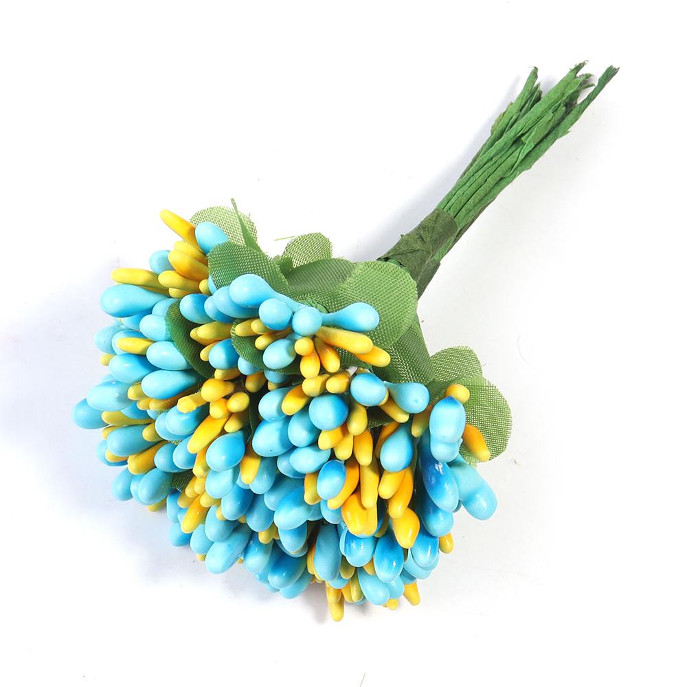 20pcs Bud Stamens Family Garden Handmade Artificial Bouquet Wedding Merry Christmas Decoration DIY Pearl Craft Fake Flowers