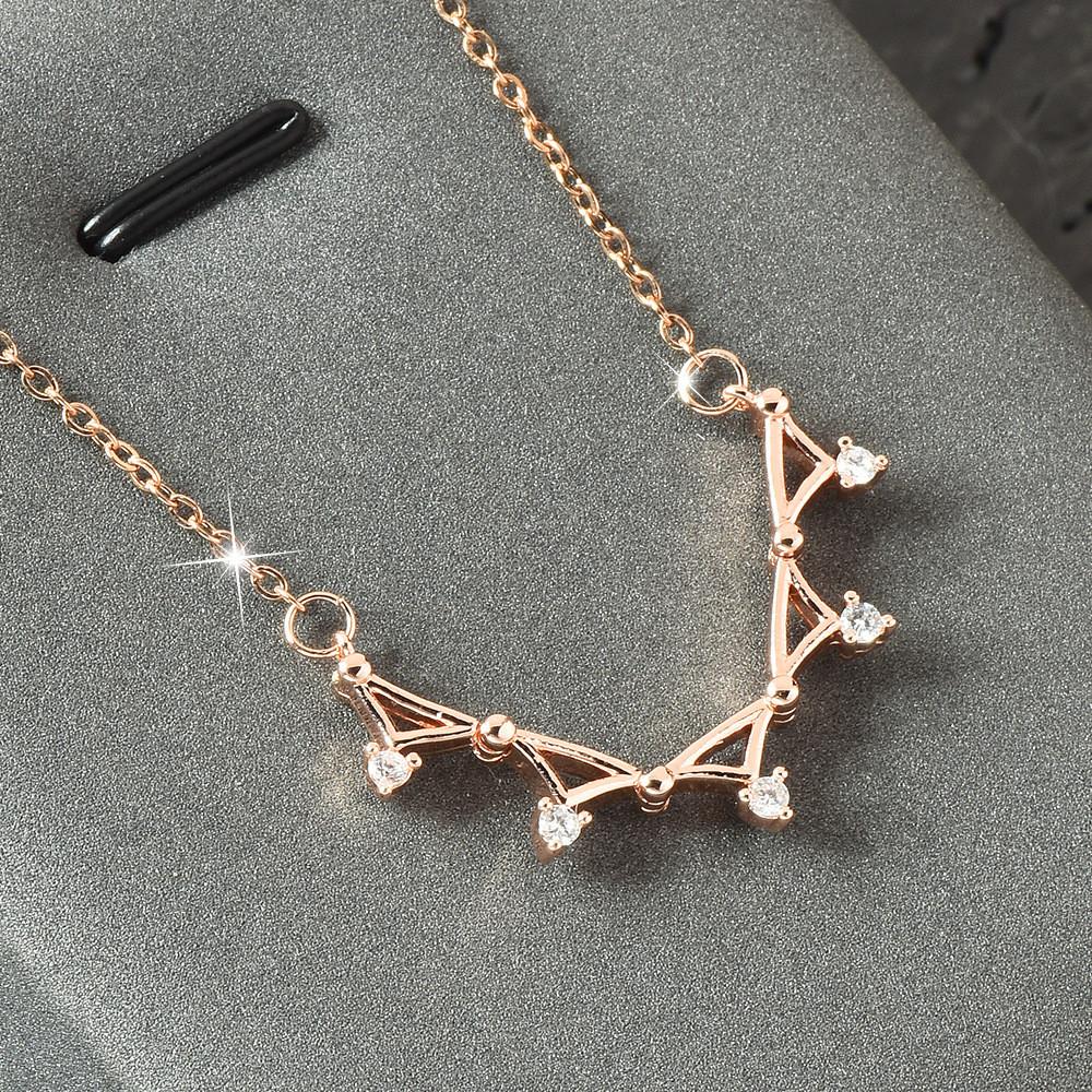 Unique Geometric Five-pointed Star Titanium Steel Necklace For Women With Chic Design