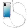 Protective Case - E.F.CONNECTION - Redmi Note 10S - Flexible - Transparent-White - Shockproof