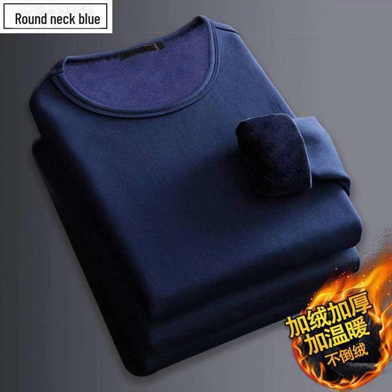 Termisk v-hals og langermet skjorte for menn - fortykket for høst/vinter