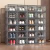 1Pc Shoe Box Organizer, Clear Stackable Plastic Storage For Sneakers, Dust-Proof Design To Keep Shoes Visible & Protected