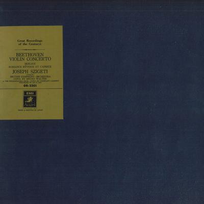 LP Record JOSEPH SZIGETI , BRUNO WALTER , BRI - Beethoven: Violin Concerto and Othe GR2201 EMI ANGEL - Japan Classical Used