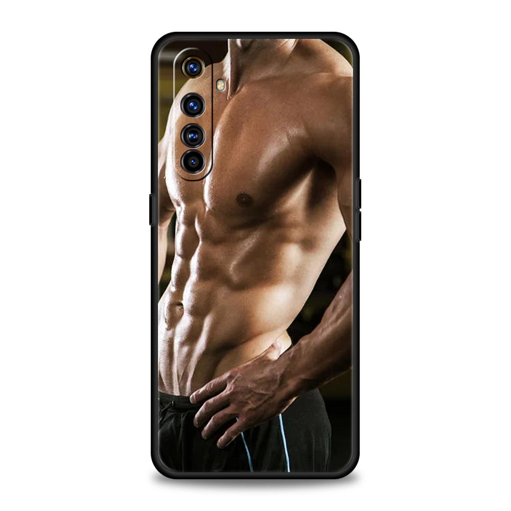 

Soft TPU Case For Realme C67 C63 C55 C53 C25 C21 10 11 12 13 GT 2 3 5 Pro Plus 5G Shockproof Phone Cover Male Abdominal Muscle 13 Pro 5G