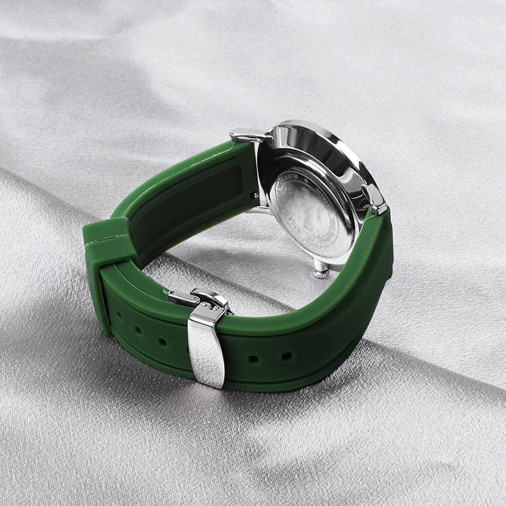 18mm 20mm 22mm 24mm Watch Band Strap Sport Rubber Silicone Watchband Stainless Steel Butterfly Buckle Watch Accessories