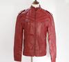2022 Winter Men's European Leather Jacket with Splicing and Stand Collar