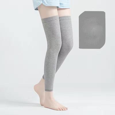 Black 46cm Warm and Cold Resistant Knee and Leg Guards New Autumn Winter Men and Women Keep Warm Joint Over Knee Leg Warmers