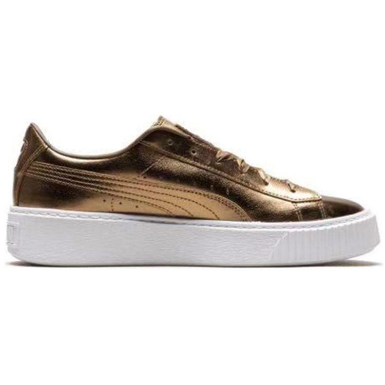 PUMA Basket Platform Luxe 'Gold' Women's 366687-02