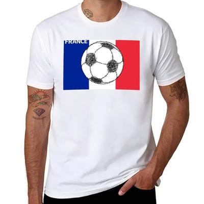Football \\ France T-shirt t-shirts pour homme pack t-shirt homme blanc T-shirt d'été