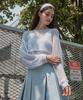 ZEROSTREET [2 Colors] Punched Boatneck Knit & Sleeveless Set