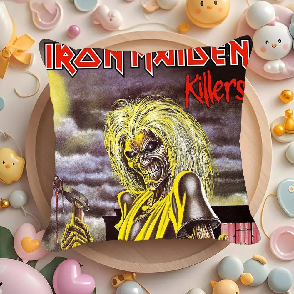 Band I-Irons horror Maidens  Pillowcases cushion covers living room sofas home decor gifts