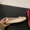 CNMR  Elegant Bow Knot Ballerina Woman Flat Round Toe Comfortable Comfortable Ladies Leather Loafers Single Shoes