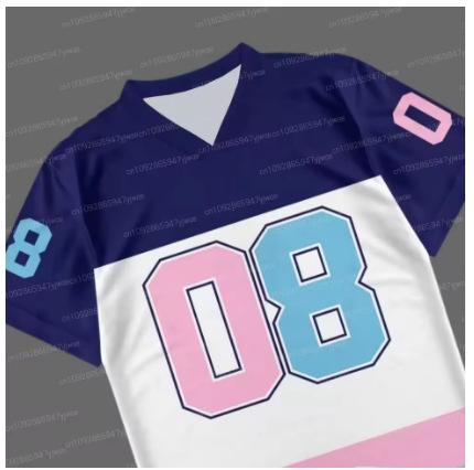 2025 Men s Numbered Print American Style T-Shirt Men s Short Sleeve O-Neck Sport T-Shirt Casual XXS