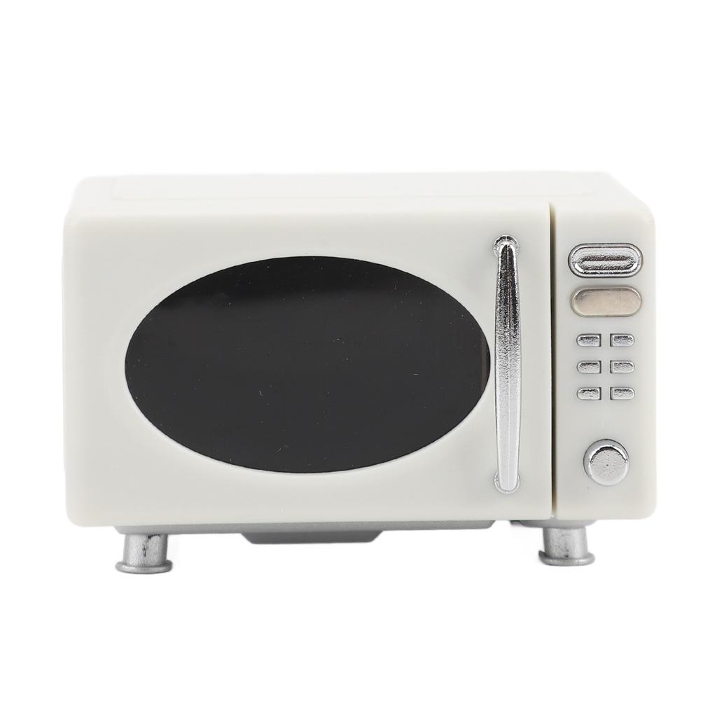 Miniaturowy Model Mikrofalówki do Domku dla Lalek Wysoka Symulacja Akcesoria Kuchenne Ozdoby Mały Dom