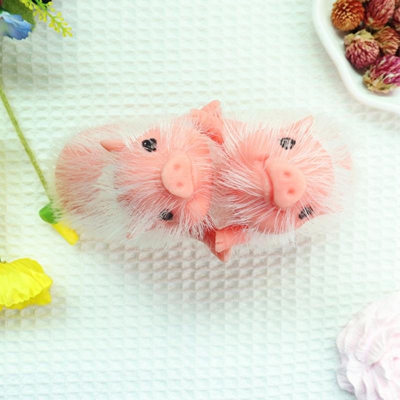 Durablity Silicone Piggy Doll Thoughtful Gift for Kids Animals Lover for Bedroom Play Companionship Animal Model