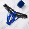 Mesh Hollow Lace Pearl Panties Low Waist Lace Underpants Sweet Underwear for Women  Gifts