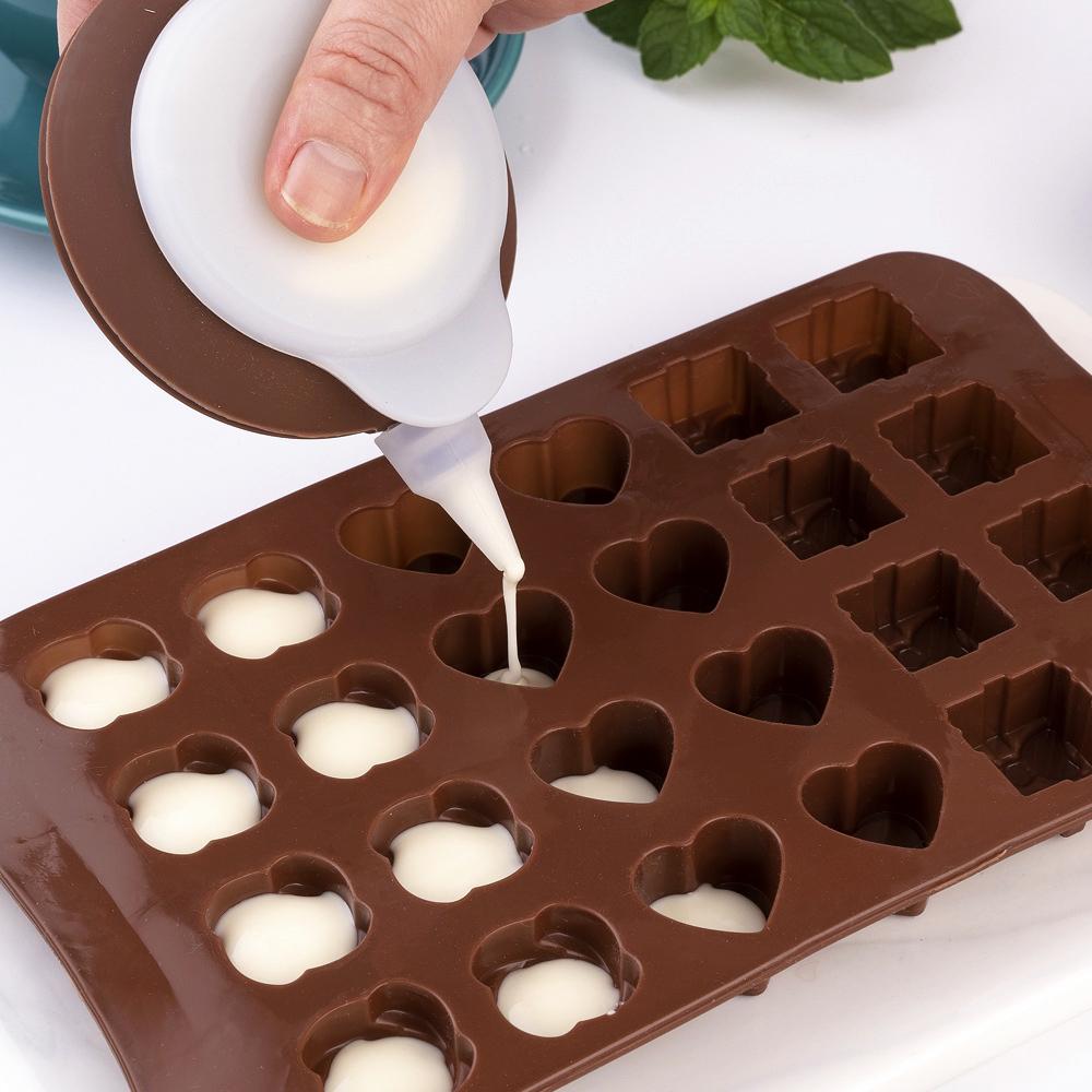 Silicone World Silicone Mold Chocolate Mold Fondant Patisserie Candy Bar Mould Cake Mode Decoration Kitchen Baking Accessories
