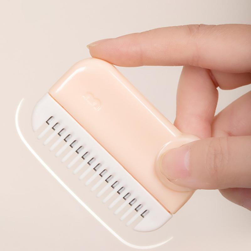 2-in-1 Babyhaarschneider Ponykamm Ausdünnungstrimmer Spliss-Schneider Kinderhaarschneidewerkzeug für Pony und Spliss