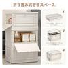 Storage Box Foldable Large Capacity Lid Caster Container Clothes Toys Bedding Documents Books Manga Case Costume Outdoor Mozawa Closet Camping Spaces