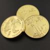 American Liberty Goddess Of Freedom Medal Gold Plated Commemorative Coin