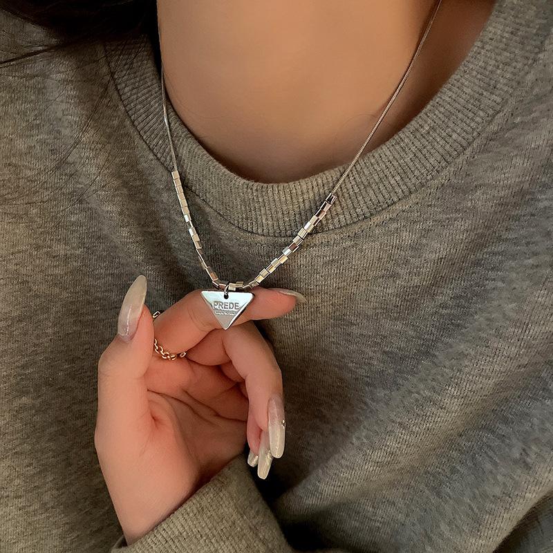 Sweet Cool Wind Diamond Letter Bear Butterfly Necklace Cold Wind Hip Hop Personality Sweater Chain Versatile Necklace