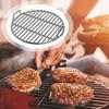 40cm Round Grilling Grates Replacement Stainless Steel With Handle BBQ Grills Mesh Straight-Bar Design Outdoor Camping Party